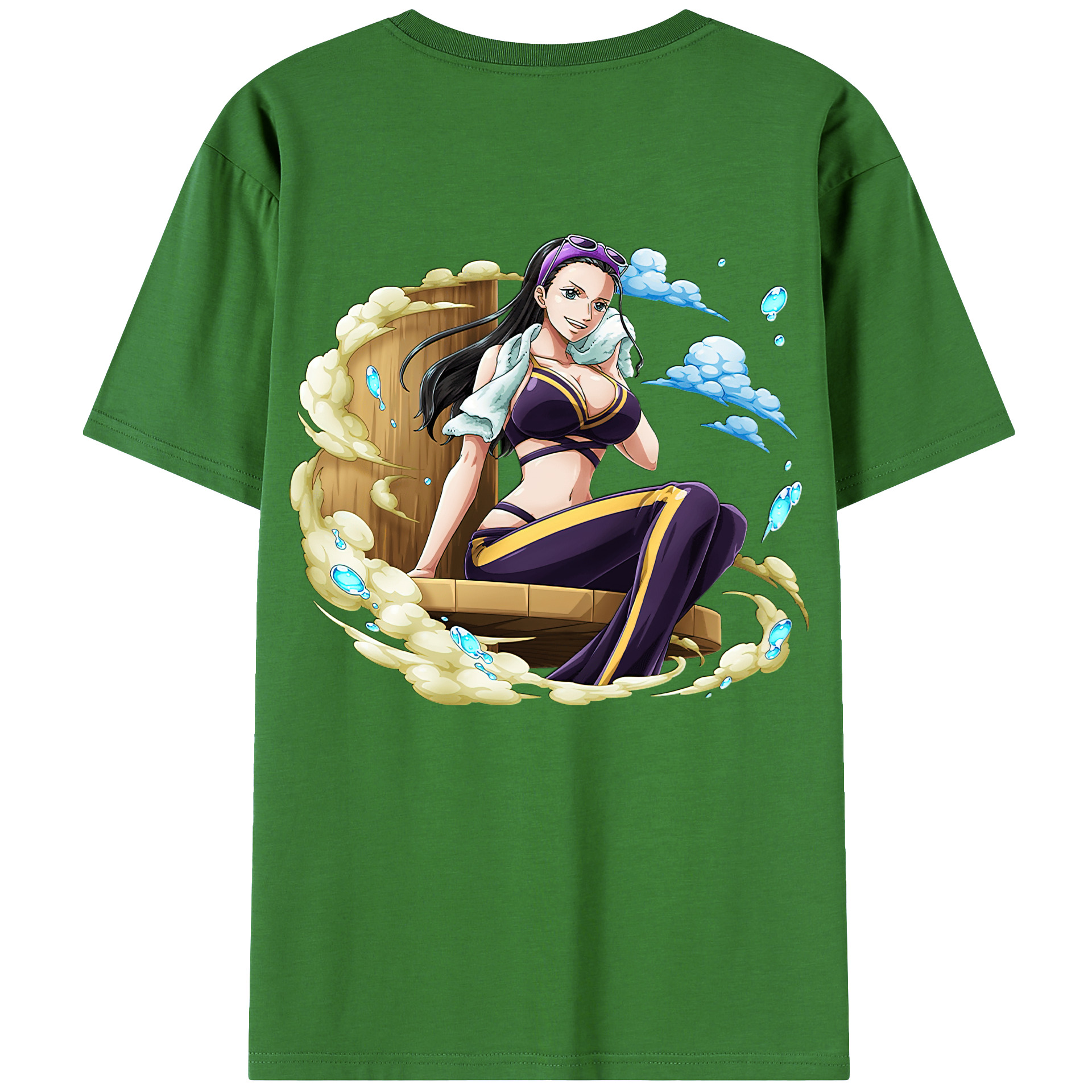 ワンピース ニコ・ロビン ONE PIECE Nico Robin レディース半袖Tシャツ(バックプリント)